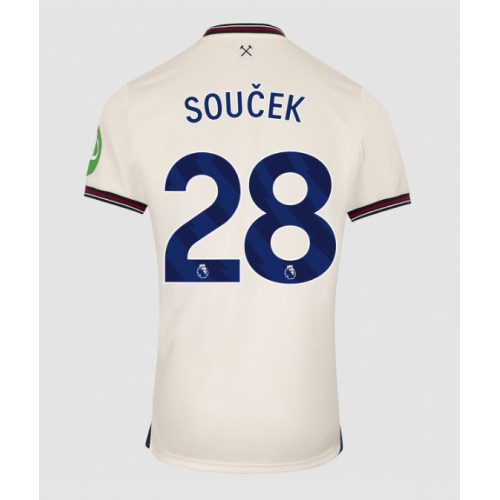 Stroje piłkarskie West Ham United Tomas Soucek #28 Koszulka Wyjazdowej 2025-26 Krótki Rękaw